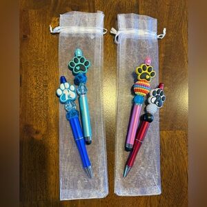 NEW Paw Print Decorative Stylus and Pen Set